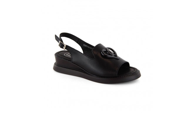 Filippo W PAW534A leather wedge sandals, black (38)