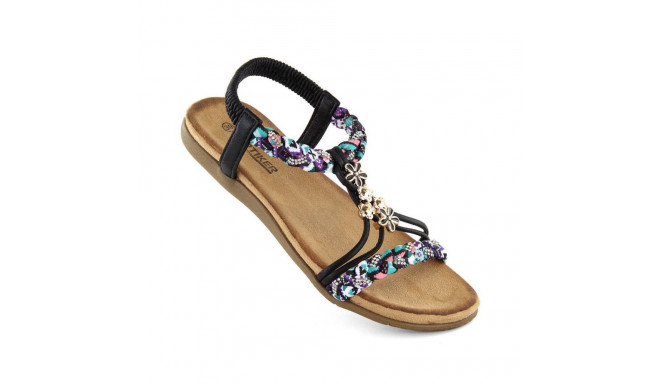 Artiker W HBH76B comfortable slip-on sandals, black (36)