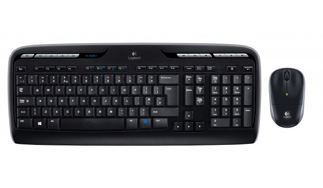 Keyboard and Mouse Logitech Wireless Combo MK330 Black Qwerty US