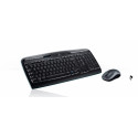Клавиатура и мышь Logitech Wireless Combo MK330 Чёрный Qwerty US