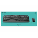Клавиатура и мышь Logitech Wireless Combo MK330 Чёрный Qwerty US