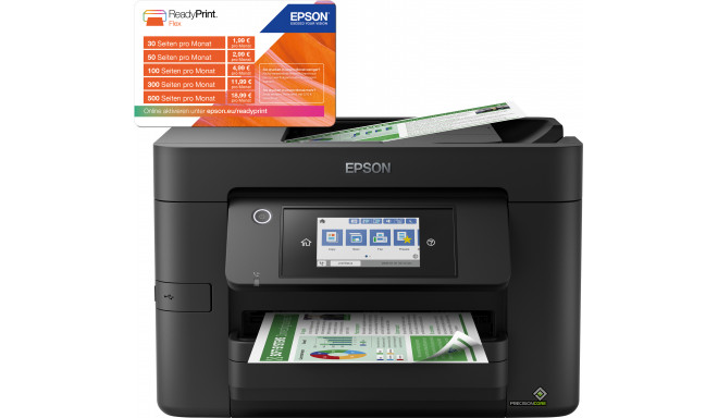 WorkForce Pro WF-4820DWF, USB, LAN, WLAN, skannimine, kopeerimine, faks, kahepoolne printimine, must