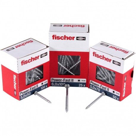 Power-Fast II laastplaadikruvid 6,0x140 tasapeaga osaliselt keermestatud 50tk tsingitud