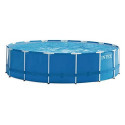 Intex Frame Pool Set Rondo, 457 x 122cm, swimming pool (dark blue/white, cartridge filter system ECO