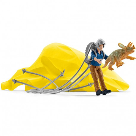 Schleich Dinosaurs Dino parachute rescue, play figure