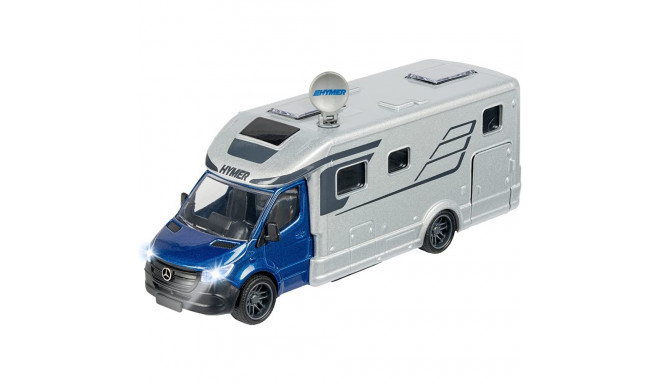 Majorette Hymer B-Class Camper, toy vehicle (silver/blue)