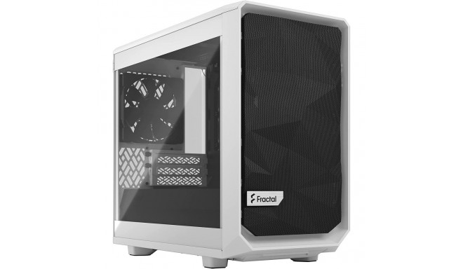 Fractal Design Meshify 2 Nano White TG clear tint, tower case (white, Tempered Glass)