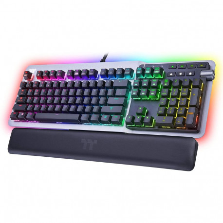 DE layout - Thermaltake ARGENT K5 RGB, gaming keyboard (titanium/black, Cherry MX RGB Speed Silver)