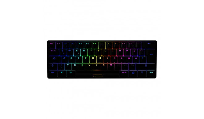 DE layout - Sharkoon SKILLER SGK50 S4, gaming keyboard (black, Kailh Red)
