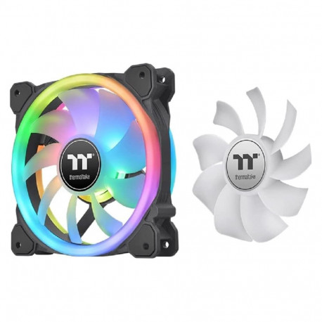 SWAFAN 12 RGB 120x120x25 (schwarz, 3er Pack, inkl Controller, 120 mm)