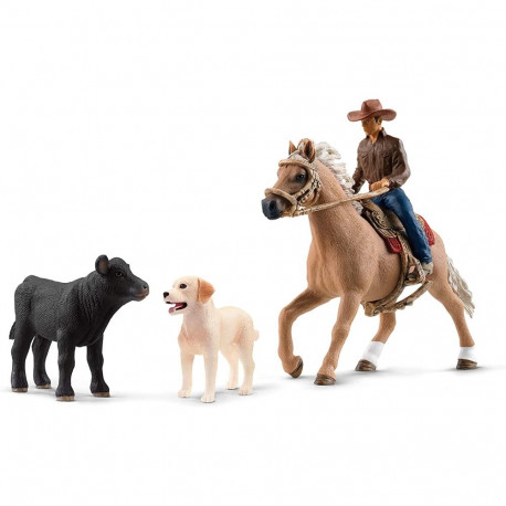 Schleich Farm World western riding, play figure