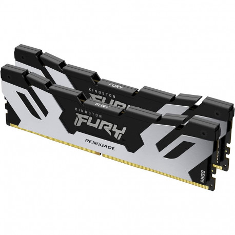 Kingston DDR5 32GB 6400 - CL - 32 - Dual-Kit - DIMM - KF564C32RSK2-32, fury renegade silver, black/s