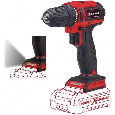 Power X-Change akupuur-kruvikeeraja TE-CD 18/40 Li BL 18Volt ilma aku ja laadijata, punane/must
