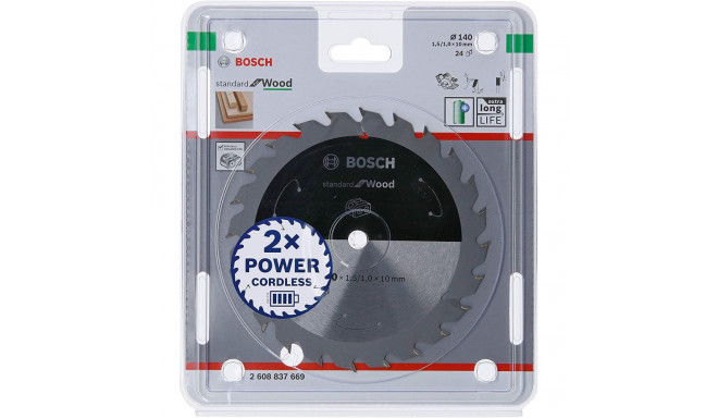 Bosch Circular saw blade Standard for Wood, 140mm