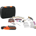 Black+Decker BCRT8IK-XJ multifunction tool, 7.2 volts (orange/black, 52-piece accessories, in case)