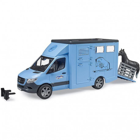 02674 MB Sprinter Tiertransporter mit Pferd (blau)