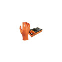 Disposable nitrile gloves M-Safe Grippaz 246OR, 50pcs box, 0,15mm thick, orange, size 7/S