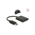 Delock DisplayPort 1.4 Splitter 1 x DisplayPort to 2 x HDMI MST