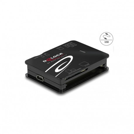 Delock USB 2.0 Card Reader for CF / SD / Micro SD / MS / xD / M2 memory cards