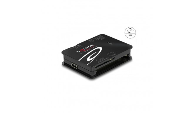 Delock USB 2.0 Card Reader for CF / SD / Micro SD / MS / xD / M2 memory cards
