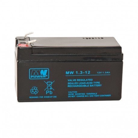 Lead acid battery AGM 12V/1.3Ah 97/47/59