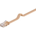 CAT FLAT 6-0100 U/UTP Light brown 1m