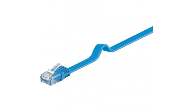 CAT FLAT 6-0100 U/UTP blue 1m