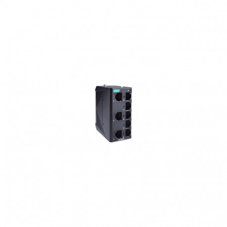 Unmanaged Fast Ethernet switch with 8 10/100BaseT(X) ports and -40 to 75°C operating temperature, me