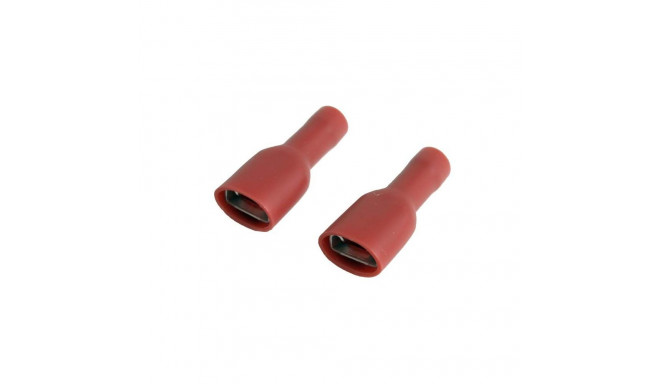 FLATPLUG.RED.2.8X0,8mm FEMALE Fully Insulated 100pc