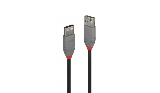 USB 2.0 pikenduskaabel A - A 3.0m, ANTHRA