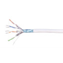 CS44Z3 Category 6A F/FTP Cable, low smoke zero halogen, white jacket, 4 pair count, (500m) length, r