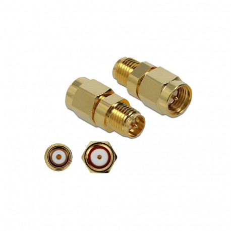 Delock Adapter SMA plug to RP-SMA jack 10 GHz