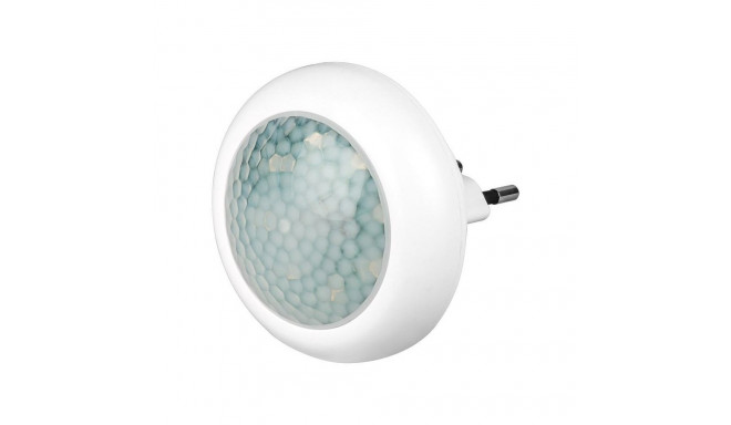 LED valgusti pistikupessa, 40lm,1W, liikumisanduriga, külm valgus
