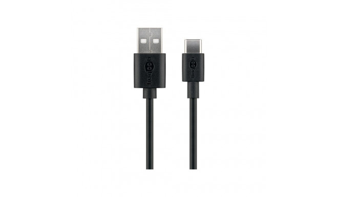 USB-C charging and sync cable USB-A > USB-C 2.0m, black