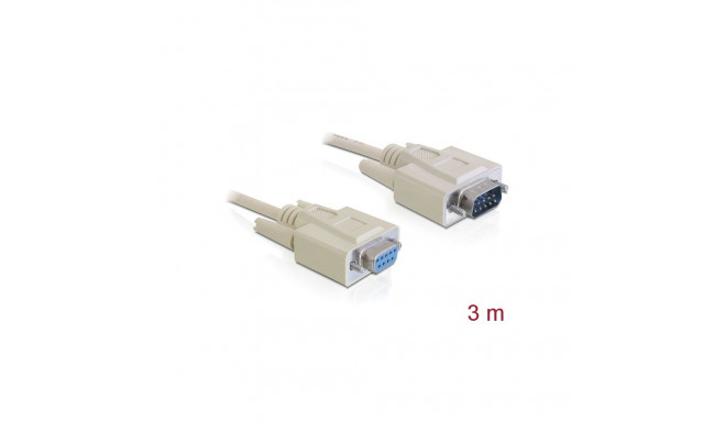 Serial kaabel DB9M/F 3.0m