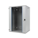 Seinakapp 15U 730x600x400 klaasuks, k,l,s, eemaldatavad küljed, TOP hall