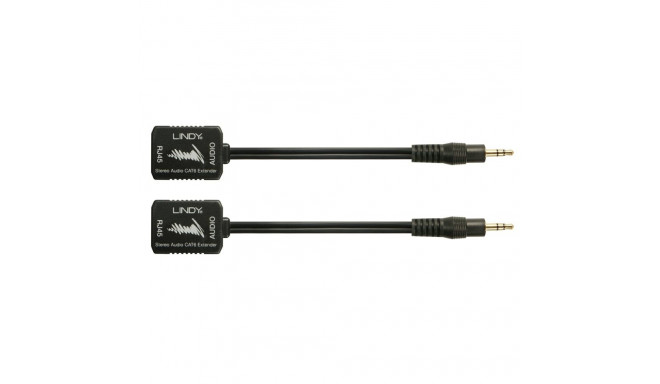 3.5mm Stereo Analogue Audio CAT5/6 Extender, 100m