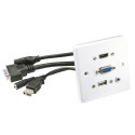 Seinapesa HDMI, VGA, USB, Audio 0.1m kaablitega koos