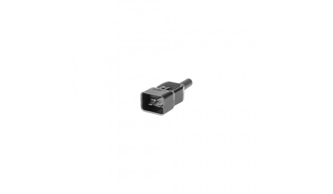 16A STR PLUG BLACK