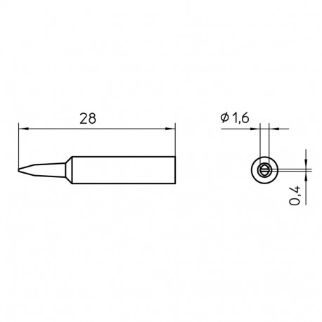 XNT A SOLDERING TIP 1,6MM