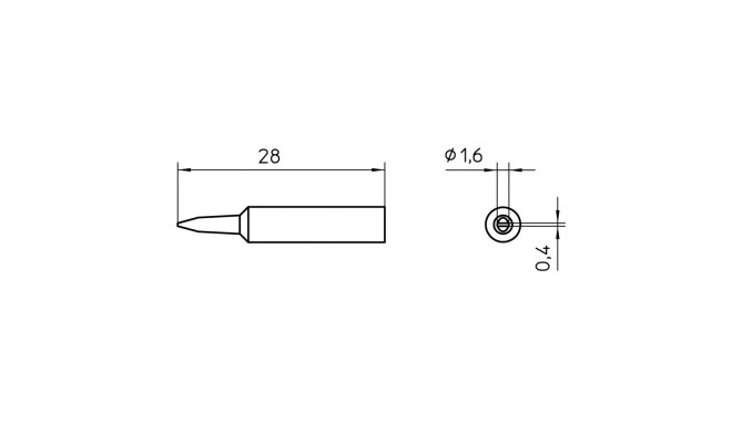 Kolviots XNT A lapik 1,6x0,4mm