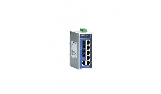 Switch: 6 x 10/100BaseT(X), 2 x 100BaseFX multi-mode SC, -10 kuni 60°C, mittemanageeritav, metallist