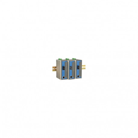 Industrial 10/100BaseT(X) to 100BaseFX media converter, single mode, SC fiber connector, 40km, 0 to