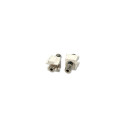 Keystone moodul: 3.5mm stereo (F) - (F) 2tk, valge