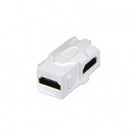 Keystone moodul: HDMI F / F, 90 kraadise nurgaga, valge