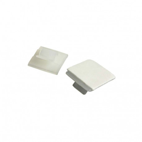 Kaablifiksaator 19 x 19mm, valge, lapikjuhtmele 5mm, 100tk/pk