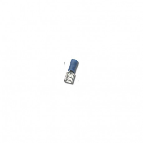 FLATPLUG.BLUE6,35X0,8mm FEMALE, 100pcs