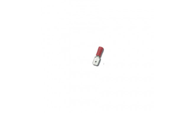 FLATPLUG.RED.4,8X0.8mm MALE, 100pcs