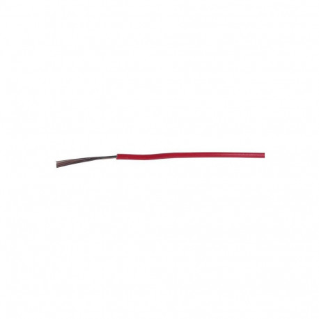 Hook up wire 0.75mm², Red 500V PVC ø2,10mm, Cu, 100m/reel
