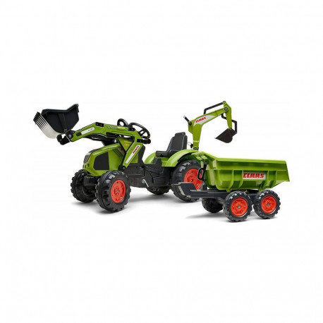Falk pedaalidega traktor Claas treileriga